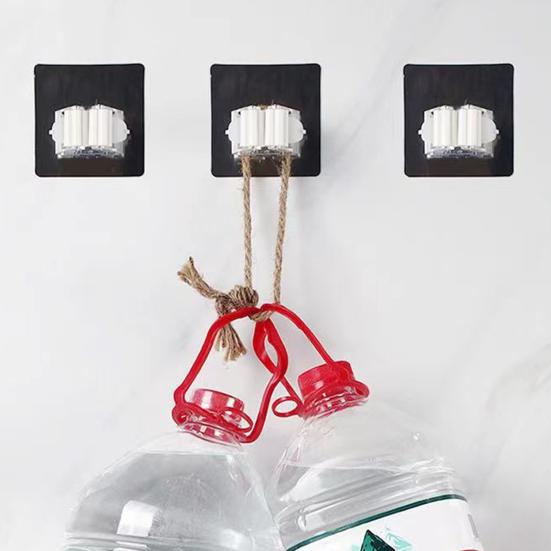 10 шт., пластиковые держатели для швабры и метлы с прочным клеем, не оставляющие следов, нескользящие опорные крючки, настенная швабра для ванной комнаты и кухни