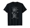 1885 Coffee Mill Grinder Coffee Lover Print T-Shirt
