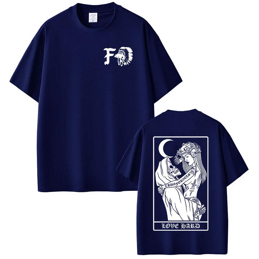 Forward Observations Group Skeleton Graphic T-shirt Women Fashion Vintage Casual Short Sleeve Tee Shirt Streetwear
