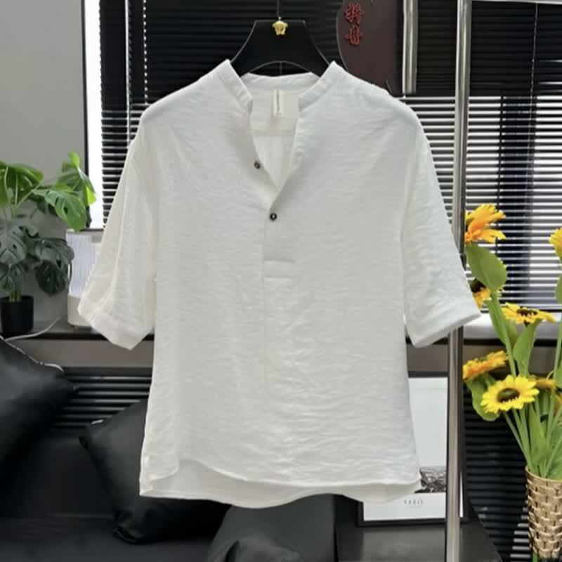 Pierre Cardin Men's Summer V-Neck Short Sleeve T-Shirt