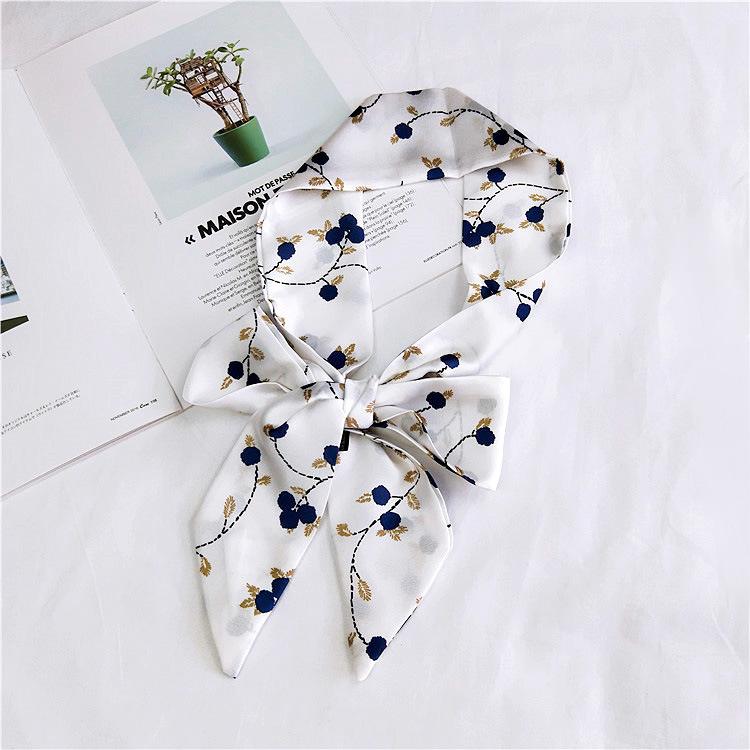 Small Scarf Women'S Long Style Spring And Autumn Double-Sided Decoration Versatile Winter Small Scarf Professional Scarf Long Scarf Accessory