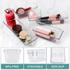 10Pcs/Set Non-Slip Transparent PET Storage Box for Drawers Jewelry Makeup Organizer Container