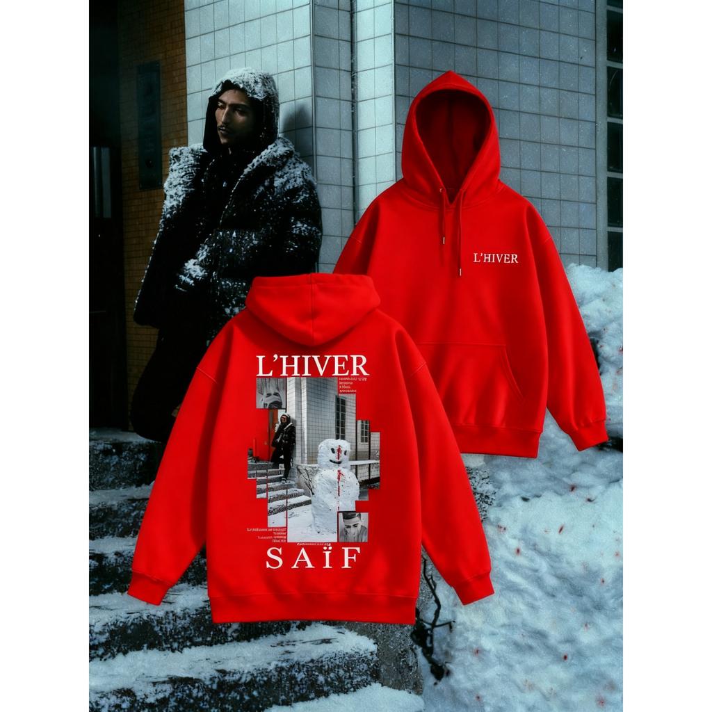 L'HIVER Hoodies Men Women Fleece Warm Autumn Winter Sweatshirt Streetwear Y2k Casual Loose Oversized Pullover Tracksuit Female Male Clothing