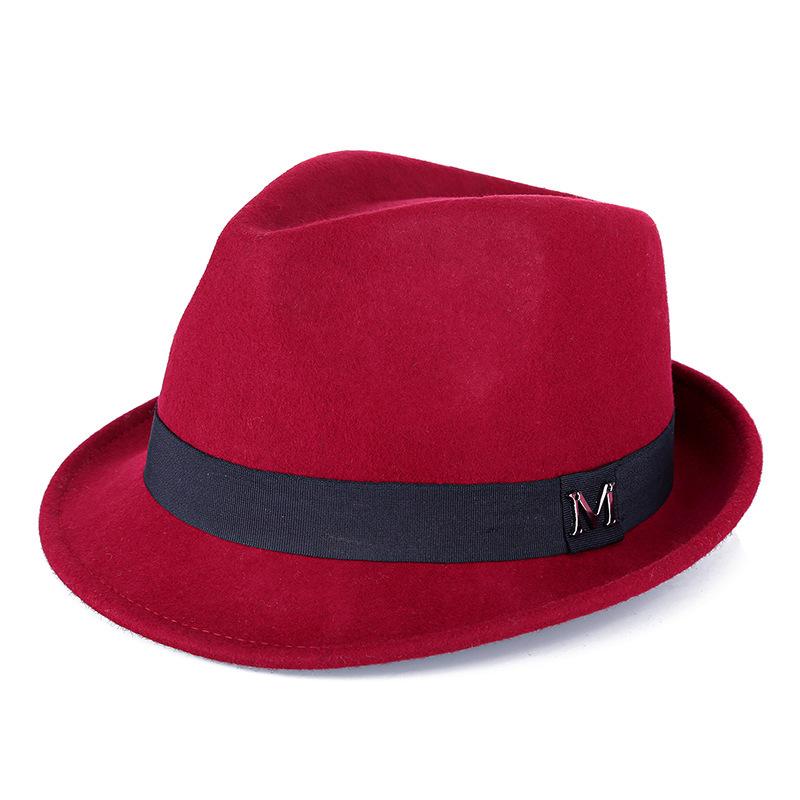 Pure Wool Men'S Hats, Green Middle-Aged And Elderly Top Hats, Warm Outdoor British Jazz Hats In Autumn And Winter, Directly Approved By Manufacturers