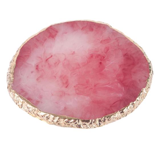 Yousheng Resin Nail Art Palette Safe Stylish Eco-friendly Portable Nail Mixing Tray for Easy Gel Color Display