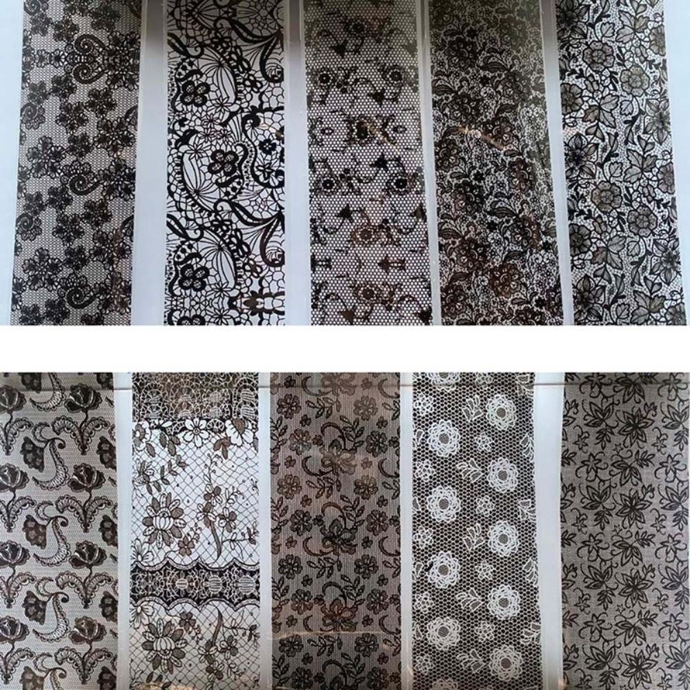 Black White Nail Foils Lace Design Nail Art Stickers Professional Nail Stickers  Nail Decoration
