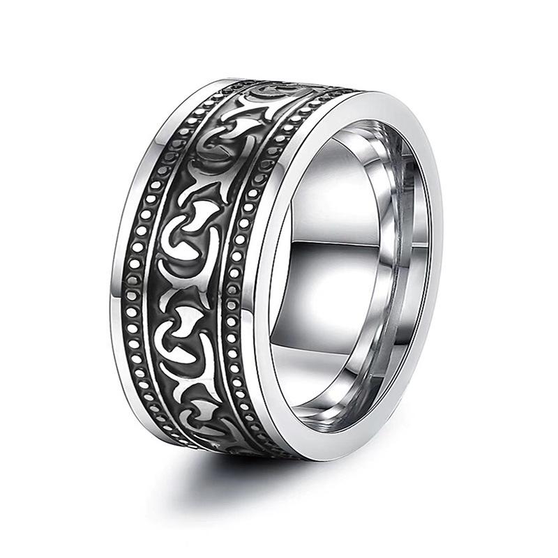 Trendy Titanium Steel Evil Eye Ring Hip Hop Stylish Finger Jewelry