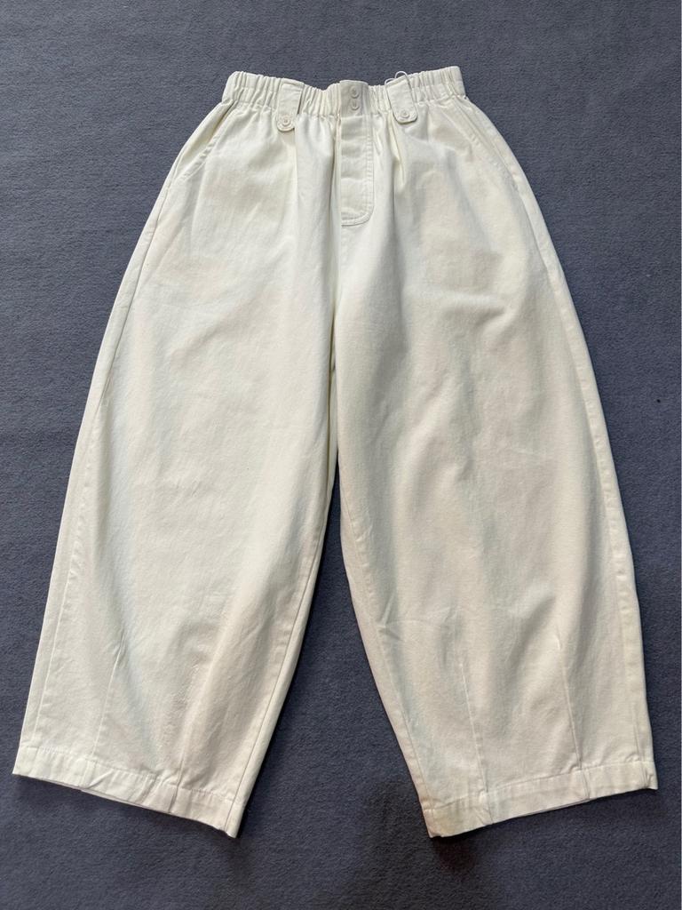 Johnature Хлопковые шаровары женские осенне-зимние эластичные свободные брюки с высокой талией широкие повседневные брюки с карманами