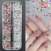 Mix 3D Nail Rhinestones 12 Grids Crystal Diamonds For Nail Art Mini Glitter Diamonds Decorative DIY Nail Art Accessories