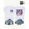Men's 100% Cotton "Suck It Up Buttercup" Graphic T-shirt - Front & Back Tropical
