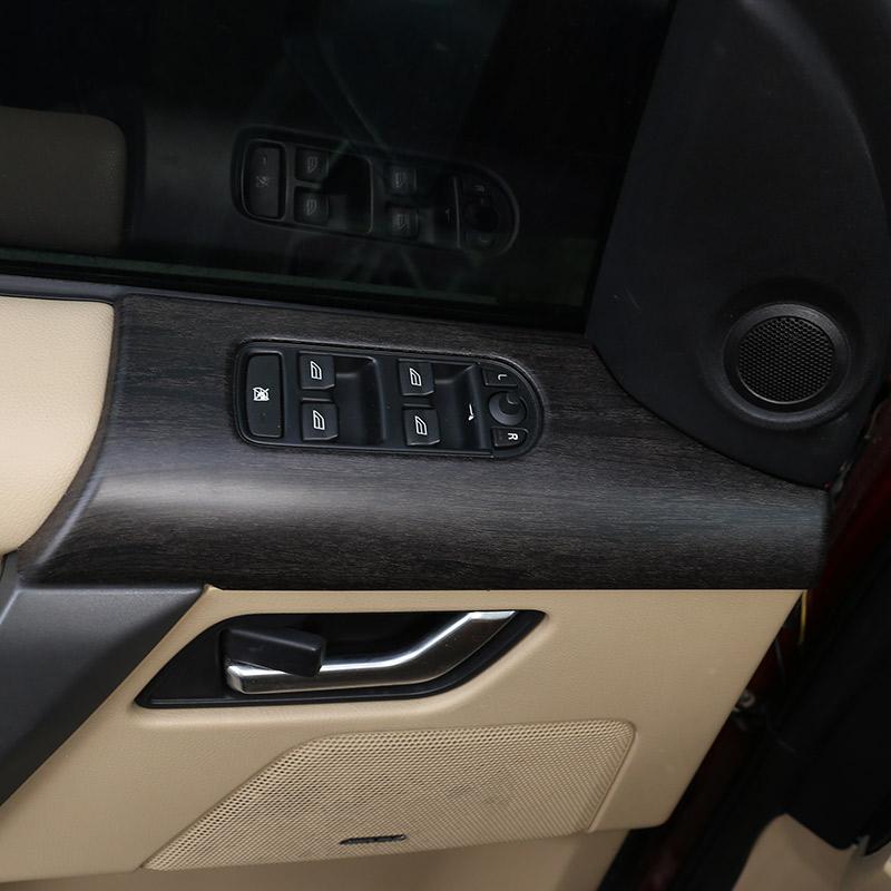 Для Land Rover Freelander 2 12-15 Стайлинг автомобиля ABS дуб текстура древесины автомобиля дверь окна кнопка подъема панель крышка наклейка автомобиля