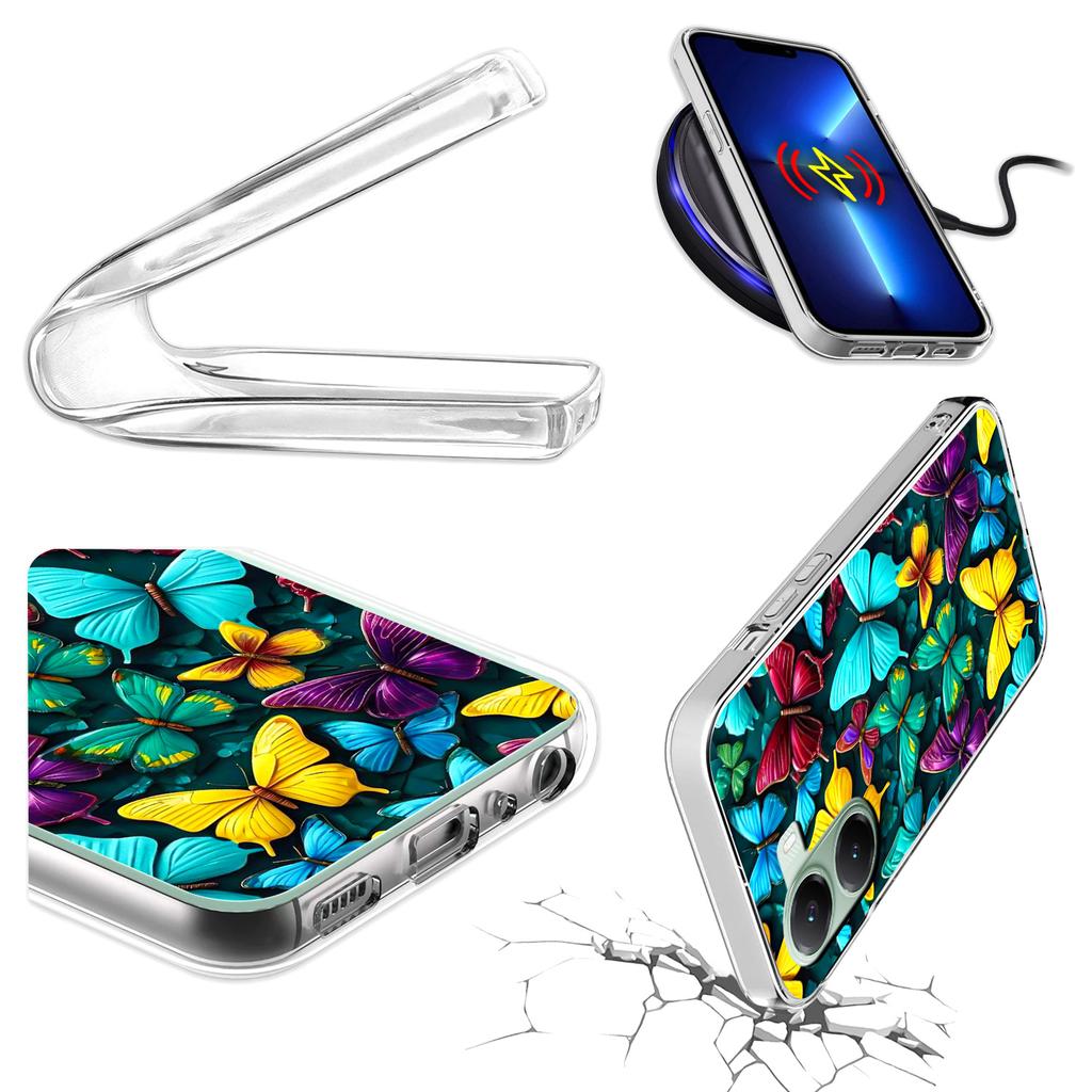 Etui Do Xiaomi Poco X7 Pro 5G Obudowa Foto Case Plecki Motyle + Szkło 9H