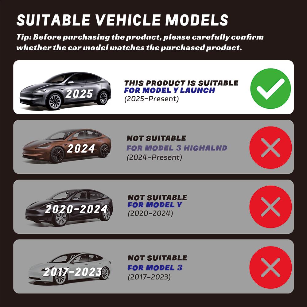 For Tesla New Model Y LAUNCH 2025 Trunk Threshold Strip TPE  Anti Scratch Protection Lid