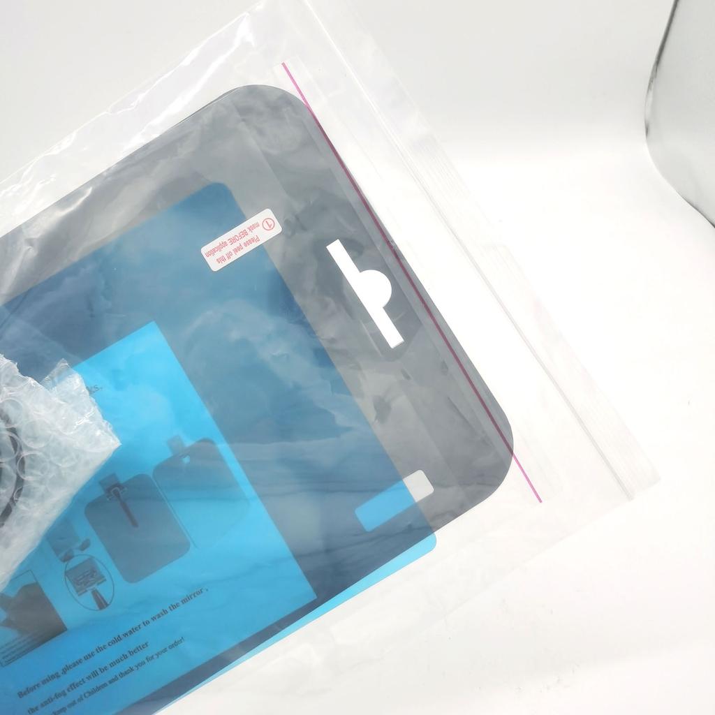 Зеркало для душа для бритья, без запотевания, настенное зеркало для ванной комнаты с крючками для бритвы, портативное, без запотевания