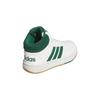 Adidas HOOPS High top Children's Basketball Shoes Core White/Preppy Green/Glue Kids' Sneakers JS4134
