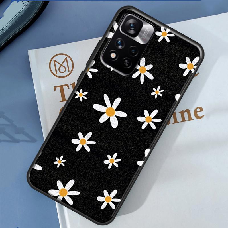 Чехол с цветком ромашки для Xiaomi Redmi Note 14 13 11 9 10 12 Pro 9S 10S 11S 12S Redmi 10C 12C 13C 14C