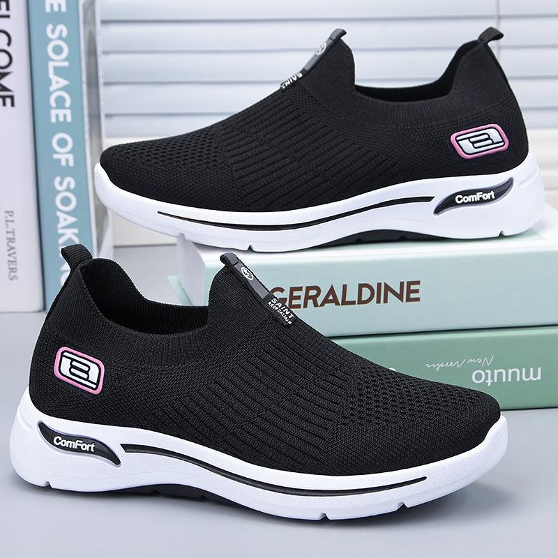 Shoes Women's Spring New One-pedal Shallow-mouth Single Shoes Women's Shoes Casual Soft-soled Running Sneakers Women