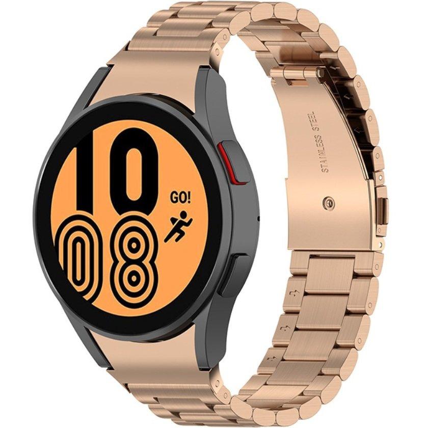 Bracelet for Samsung Galaxy Watch 4/5/6/7/FE 40/42/43/44/45/46/47mm, Pink Rose Gold