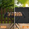 Heat Shield for Grill Fireproof Heat Insulation Cover BBQ Grill Mat Oil-proof Grill Wall Protector Fiberglass Balcony Privacy Screen Grill Pad