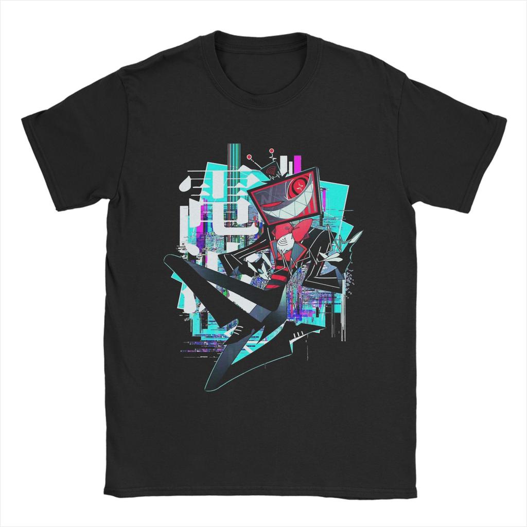 Футболка Hazbins Hotels Huskerdust на День святого Валентина Мужская Женская Юмористическая 100% Хлопковая Футболка с Круглым Вырезом и Коротким Рукавом Оригинальные Топы