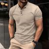 Print Men Summer Short Sleeve Button Polo Shirt Men Slim Fit Golf Polo Shirt Stand Collar Polo Shirt