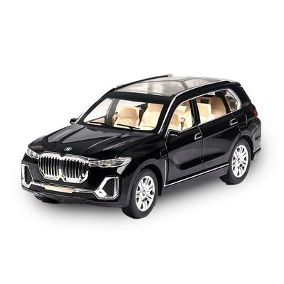 BMW X7 Роскошный внедорожник 1:24 Литая металлическая модель автомобиля с инерционным механизмом - Черный