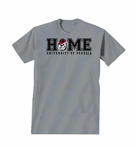New World Graphics University of Georgia Home Short Sleeve Tee Shirt Gravel