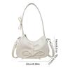 Bowknot Balletcore Bow Handbag Korean Style PU Leather Hobo Bag Bow Tie Shoulder Bag  Streetwear