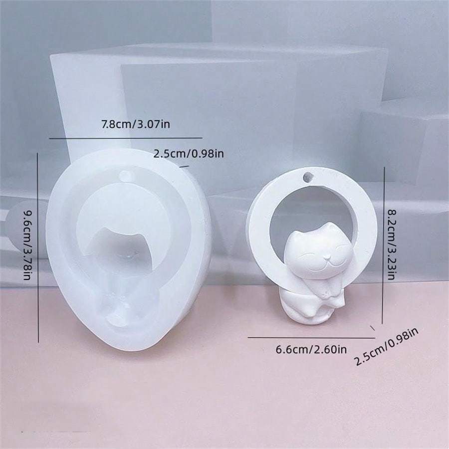 Сова, Слон, Жираф, Динозавр Форма для ароматерапевтической свечи, DIY Форма для гипсового камня-диффузора в виде животного