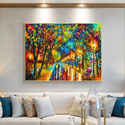 Афремов, картина импрессиониста, современная настенная печать на холсте, художественный постер, милые, яркая картина для гостиной, домашний декор, Cuadro