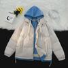 2023 Winter Korean Style Thickened Hooded Puffer Coat: Stylish Two-Piece Look for College Boys