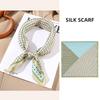 53x53см 100% Шарф из тутового шелка Роскошная квадратная бандана для волос Элегантная повязка на голову Шейный платок Солнцезащитная шаль для женщин