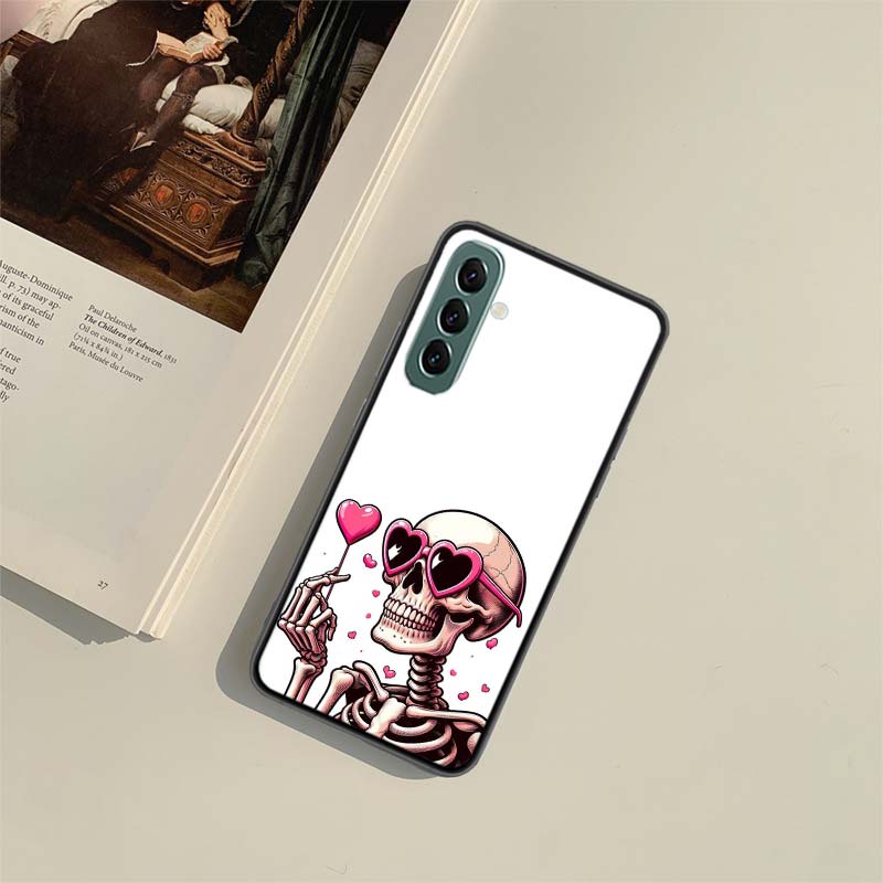 A Funny Skeleton Skull Phone Case for Samsung A54 A14 A24 A34 A17 A37 A57 A55 A35 A25 A15 A07 A05S A04S A12 A22 A32 A52S A72 Gal