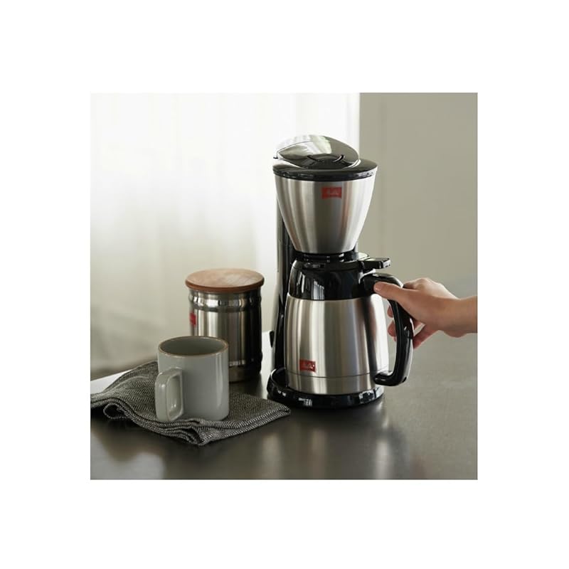 Кофеварка Melitta noah plus Black [на 5 чашек/двойная кофейник из нержавеющей стали/кофе со льдом/с функцией приготовления на пару]
