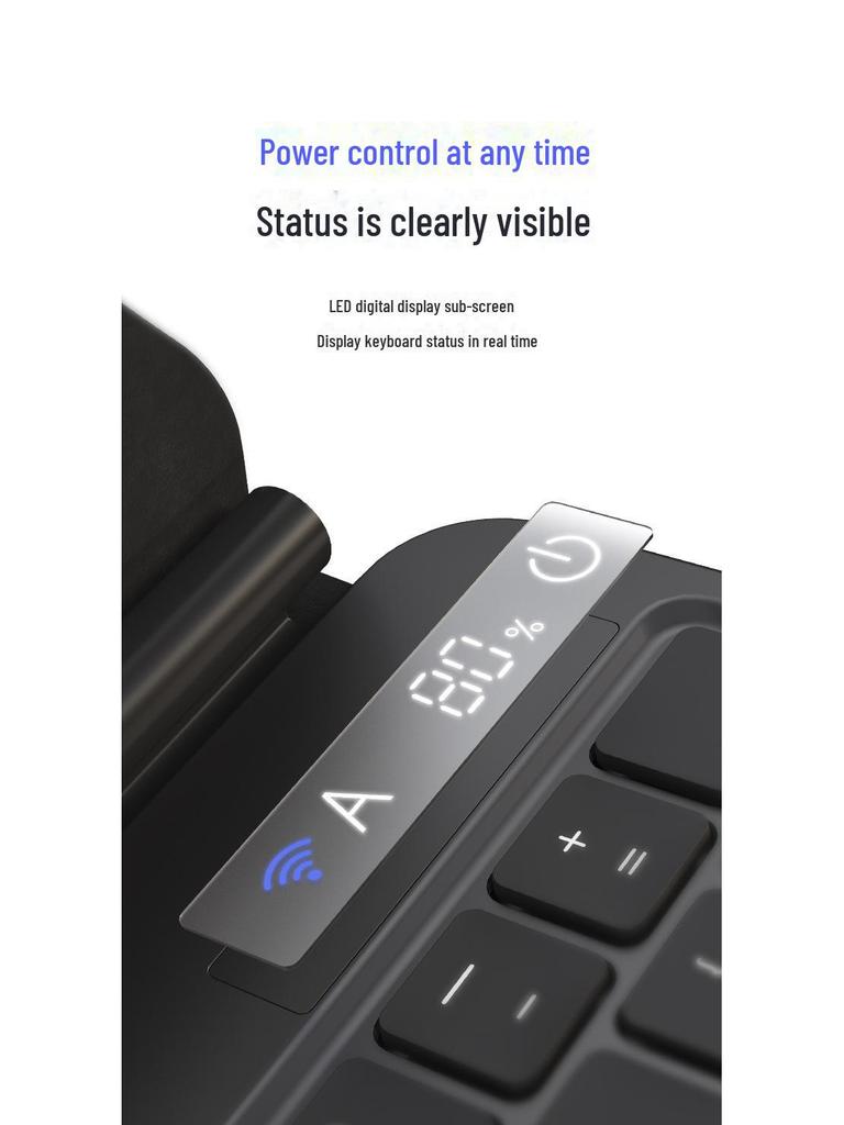 Клавиатура и защитная обложка USAMS для iPad Pro 11" и Air 4/5 10.9" с цифровым дисплеем