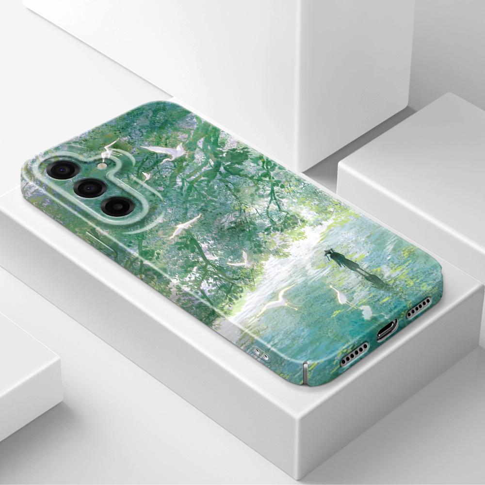 Чехол для телефона "Одинокий Путешественник" для Samsung Galaxy A57 A37 A17 A56 A36 A26 A16 A06 A55 A35 A25 A15 A05 4G 5G Пленка Жесткая Крышка