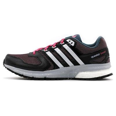 Амортизирующие низкие кроссовки женские кроссовки черно-розовые S31667