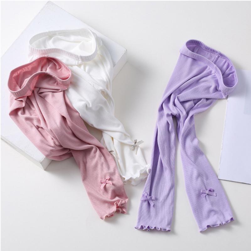 Girls' Cropped Pants Summer Thin Mosquito Proof Pants Modal Children's Leggings Kids Trousers