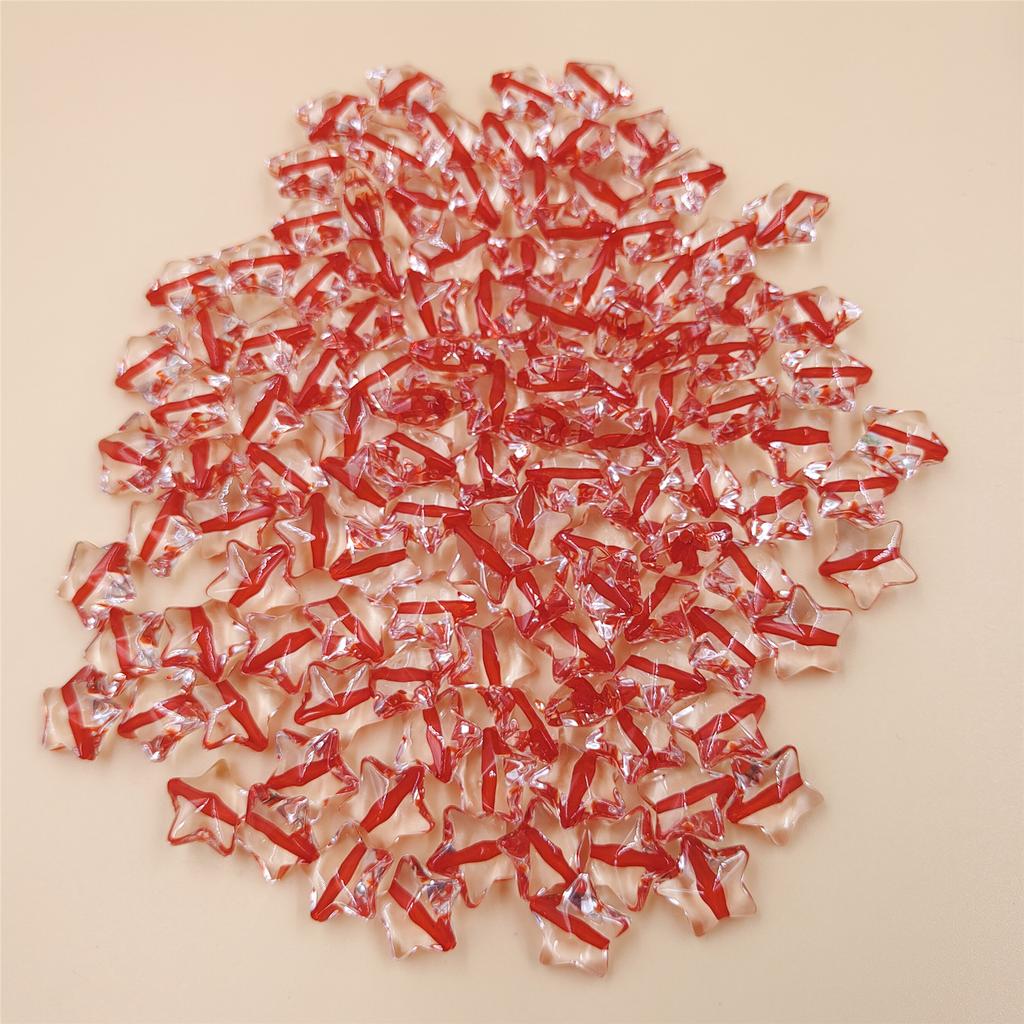 Бусины для рукоделия, фурнитура для бисероплетения, браслет, ожерелье, 13 мм, свободные бусины, акриловые, ручная работа, изготовление украшений, звезда, 120 шт.