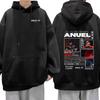 Рэпер Anuel AA Real Hasta La Muerte Тур 2025 Новый Мерч Чехол Худи Мужская Хип-Хоп Готическая Одежда Стиль для Пары Худи Streetwear