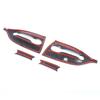 For Mercedes Smart Fortwo Forfour 453 2016-2021 Carbon fiber Car Accessories Exterior Door Handle+Door Bowl Cover Trim Frame