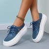 2024 Новая женская обувь Модный тренд Уличная комфортная подошва с увеличенной толщиной Повседневная дышащая спортивная обувь