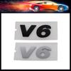 3D Premium ABS V6 for Car Fender Trunk Rear Bonnet Decal Emblem Badge Sticker