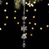 1 Piece Christmas Tree Decoration Acrylic Transparent Hanging Ornament Ice Crystal Pendant Snowflake Ice Crystal Iron Pendant
