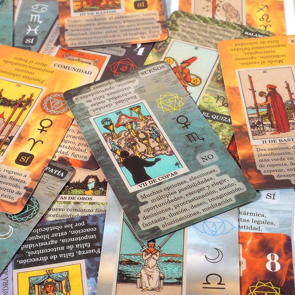 Leaning Tarot Deck In Spanish, Small Box Packaging, Exquisite And Portable, A Great Choice For Gifting
