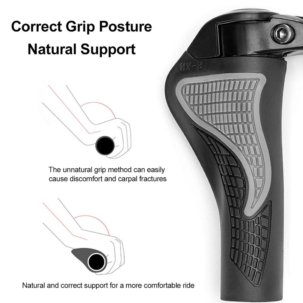 Ручки на руль велосипеда, резиновые фиксирующие зажимы из алюминиевого сплава