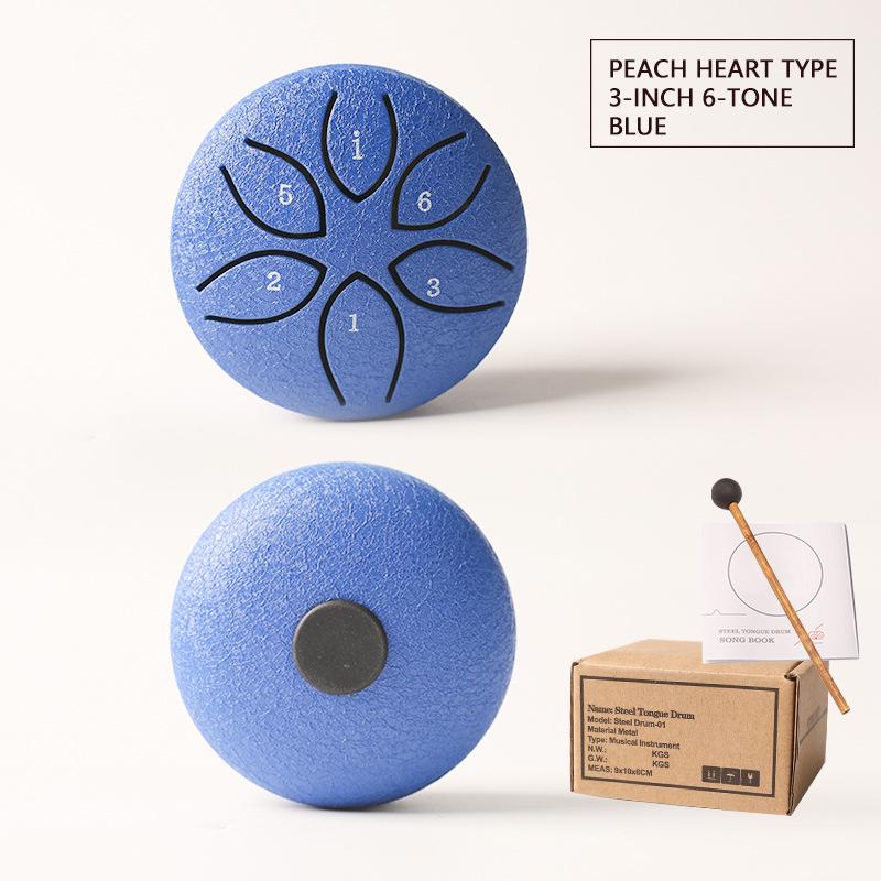 3-inch 6-tone Mini Steel Tongue Drum