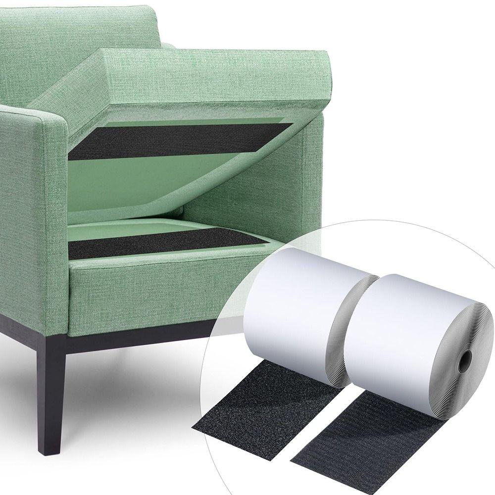 Полоски крепежной ленты шириной 10 см с клеевым слоем, черные, противоскользящий фиксатор для ковра, подушки для патио