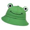 Frog Printing Bucket Hat Casual Hat Women Sun Protection Hat Cotton All-match Sun Hat