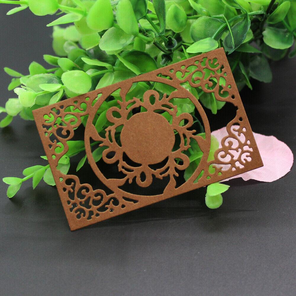 Рамка с цветком розы, металлический трафарет, сделай сам, скрапбукинг, альбом, бумажная карта, тиснение, ремесленный декор, художественная высечка, прямоугольник